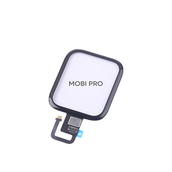 Стекло для переклейки Apple Watch 6 (44 мм) в сборе с тачскрином и OCA пленкой Черный - OR (Mitsubishi)