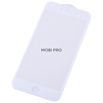 Защитное стекло "Премиум" для iPhone 6 Plus/6S Plus Белое (Закалённое+, полное покрытие)