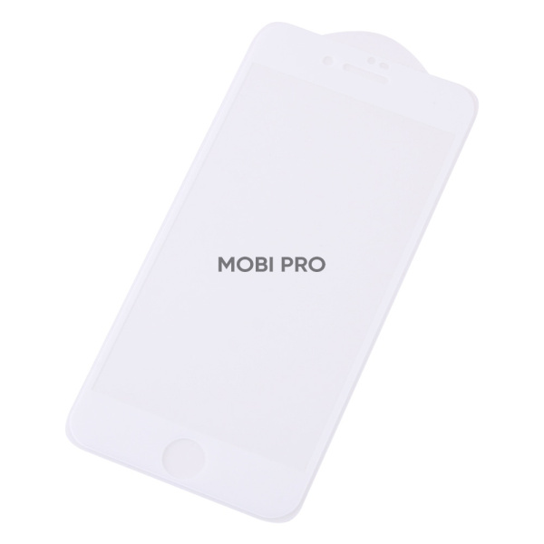 Защитное стекло "Матовое" для iPhone 7/8/SE (2020) Белый (Закалённое, полное покрытие)
