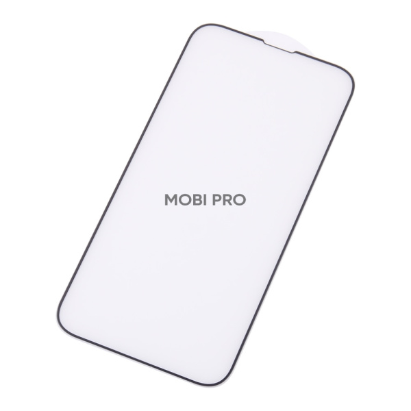 Защитное стекло "Матовое" для iPhone 13/13 Pro/14/16e Черный (Закалённое, полное покрытие)