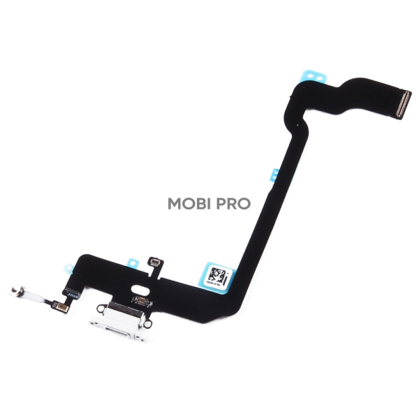 Шлейф для iPhone Xs (A2097/A1920) на системный разъем/микрофон Серебро