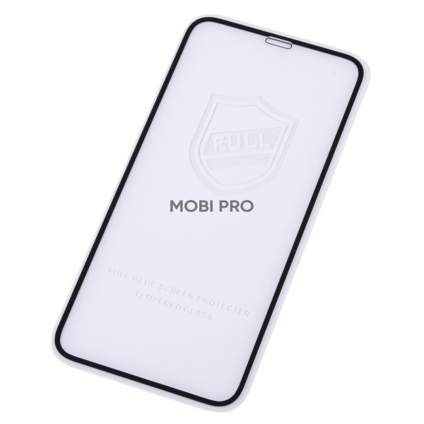 Защитное стекло "Тонкое" для iPhone X/Xs/11 Pro Черный (Полное покрытие 0,25 мм)
