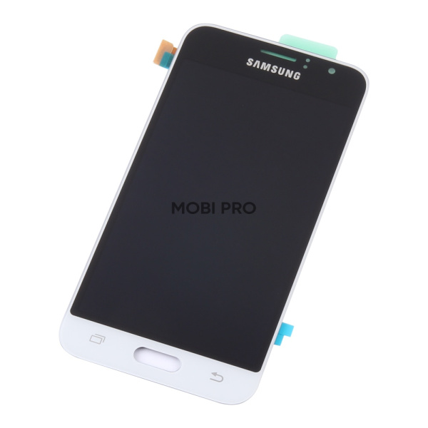 Дисплей для Samsung J120F (J1 2016) в сборе с тачскрином Белый - (AMOLED, с регулировкой подсветки)