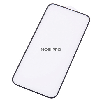 Защитное стекло "Стандарт" для iPhone 14 Pro Max Черный (Полное покрытие)