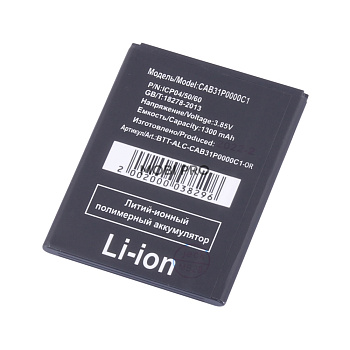 АКБ для Alcatel OT-4007D/OT-4009D/OT-4014D/OT-4015D/OT-4018D/OT-4032D (CAB31P0000C1)