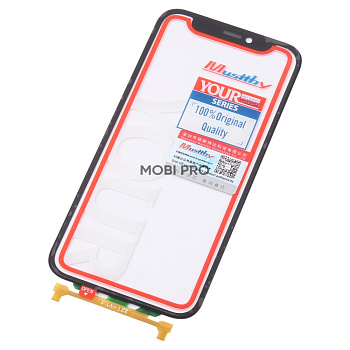 Стекло для переклейки MUSTTBY iPhone 12 Mini в сборе с тачскрином под восстановление и OCA 100% Черный