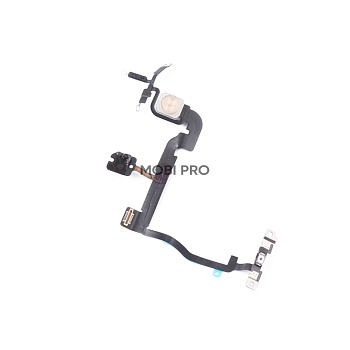 Шлейф для iPhone 11 Pro Max (A2218) на кнопку включения/микрофон/вспышку - Премиум