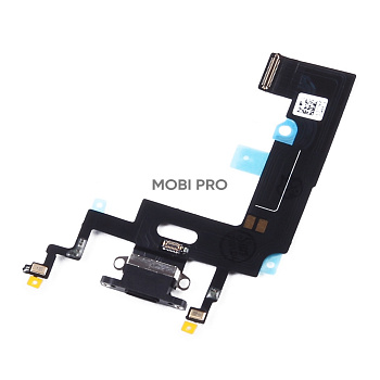 Шлейф для iPhone Xr (A2105) на системный разъем/микрофон Черный