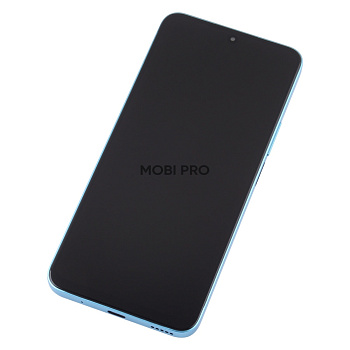 Дисплей для Huawei Honor X8a 4G/90 Lite (CRT-LX1/CRT-NX1) модуль с рамкой Голубой - OR