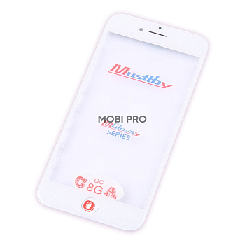 Стекло для переклейки MUSTTBY iPhone 8 в сборе с рамкой и OCA Белый