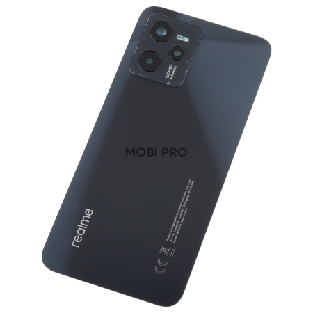 Задняя крышка для Realme C35 (RMX3511) Черный - Премиум