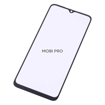 Стекло для переклейки Xiaomi Redmi 9A/9C/10A (M2006C3LG/M2006C3MNG/220233L2G) в сборе с OCA пленкой Черный - OR (Mitsubishi)