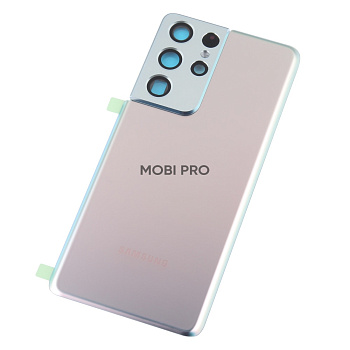 Задняя крышка для Samsung Galaxy S21 Ultra (G998B) Серебро - OR