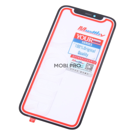 Стекло для переклейки MUSTTBY iPhone 12/12 Pro в сборе с OCA Черный