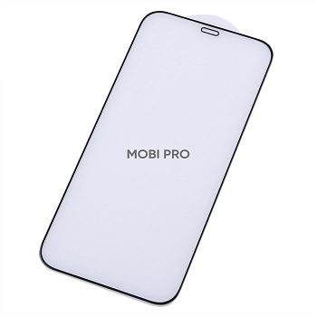Защитное стекло "Премиум" для iPhone 12/12 Pro Черный (Закалённое+, полное покрытие)