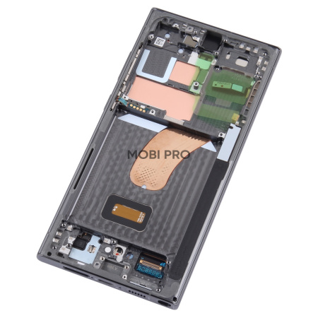 Дисплей для Samsung Galaxy S23 Ultra (S918B) модуль с рамкой Зеленый - OR (SP)