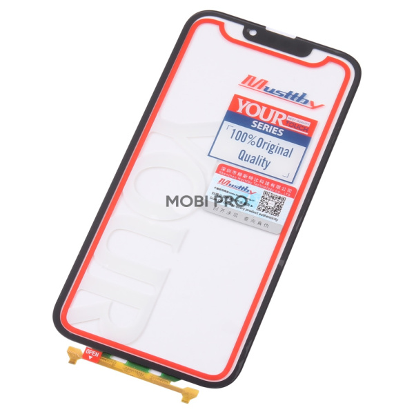 Стекло для переклейки MUSTTBY iPhone 13 Pro в сборе с тачскрином под восстановление и OCA 100% Черный
