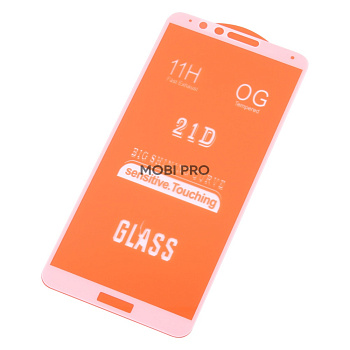 Защитное стекло "Полное покрытие" для Huawei Honor 7X (BND-L21) Белый