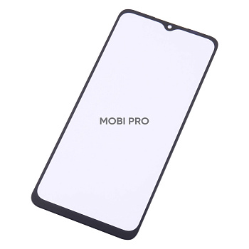 Стекло для переклейки Samsung Galaxy A12 (A125F) в сборе с OCA пленкой Черный - OR (Mitsubishi)