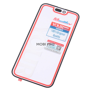 Стекло для переклейки MUSTTBY iPhone 14 Pro Max в сборе с OCA 100% Черный