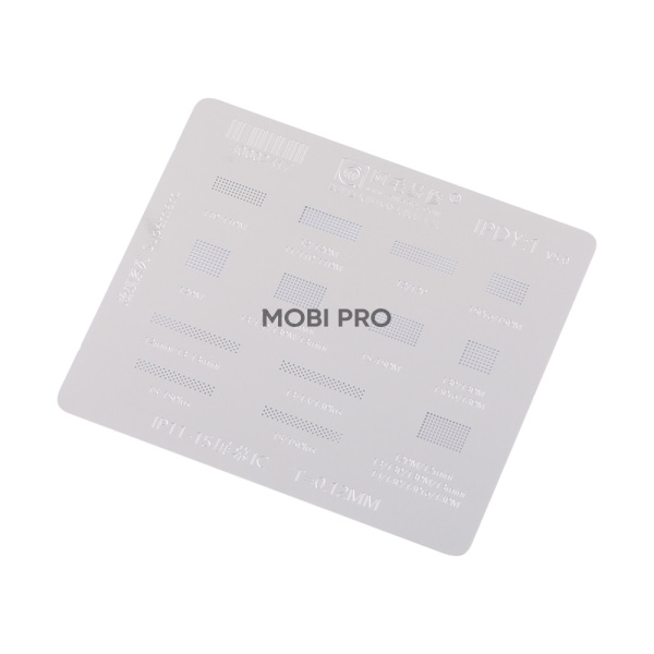 BGA трафарет Amaoe (IPDY1, V6.0) для дисплеев iPhone 11/11 Pro/11 Pro Max/12/12 mini/12 Pro/12 Pro Max/12/12 mini/13 Pro/13 Pro Max/14/14 Plus/14 Pro/14 Pro Max/15/15 Plus/15 Pro/15 Pro Max/16/16 Plus/16 Pro/16 Pro Max