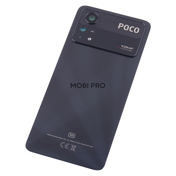 Задняя крышка для Xiaomi Poco X4 Pro 5G (2201116PG) Черный