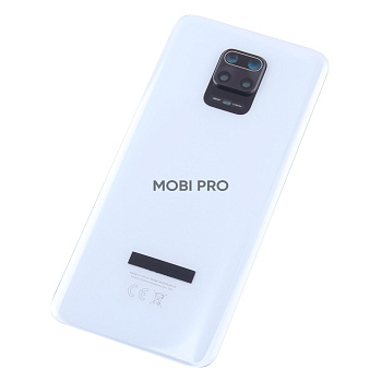 Задняя крышка для Xiaomi Redmi Note 9S/9 Pro (M2003J6A1G/M2003J6B2G) Белый - Премиум