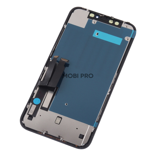 Дисплей для iPhone Xr, совместимый с корпусом iPhone 13/14/15 в сборе с тачскрином Черный - Оптима