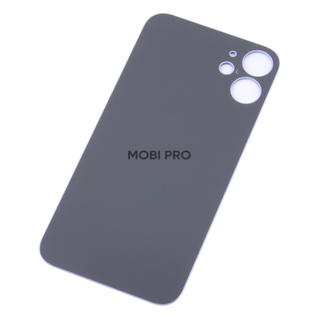 Задняя крышка для iPhone 12 mini (A2399) Фиолетовый (стекло, монолит, широкий вырез под камеру, логотип) - Премиум