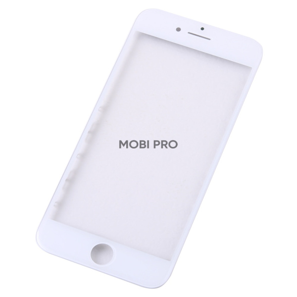 Стекло для переклейки iPhone 8/SE (2020)/SE (2022) в сборе с рамкой и OCA пленкой Белый - OR (Mitsubishi)