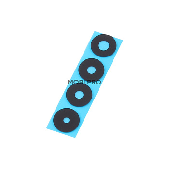 Стекло камеры для Xiaomi Poco X6 Pro 5G (2311DRK48G) (комплект 4 шт.) Черный