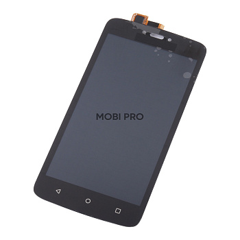 Дисплей для Motorola Moto C в сборе с тачскрином Черный - Оптима