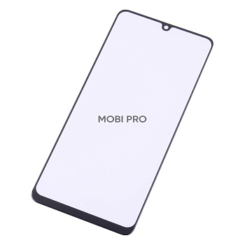 Стекло для переклейки Samsung Galaxy A32 4G/M32 (A325F/M325F) в сборе с OCA пленкой Черный - OR (Mitsubishi)