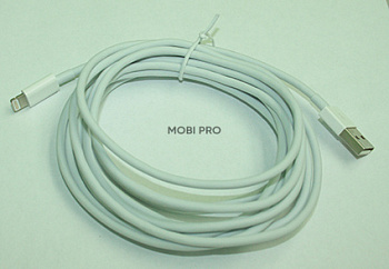 Кабель USB - Lightning (для iPhone) (3 м.) Белый