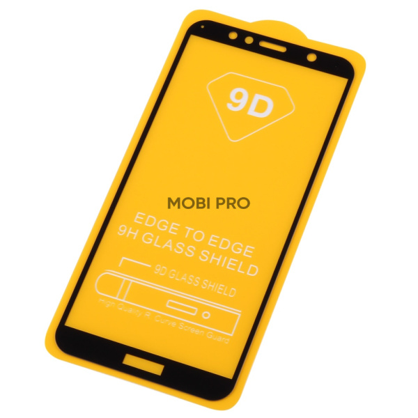 Защитное стекло "Полное покрытие" для Huawei Y6 2018/Y6 Prime 2018/Honor 7A Pro/7C Черный