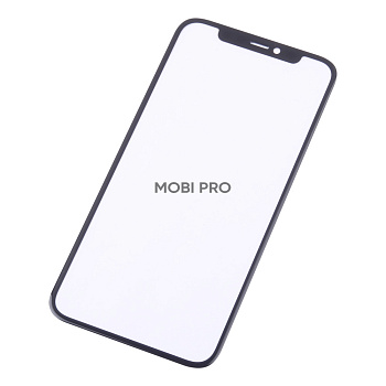 Стекло для переклейки iPhone 11 Pro в сборе с OCA пленкой Черный - OR (Mitsubishi)