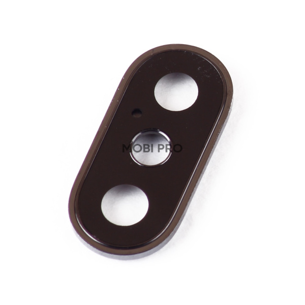 Стекло камеры для iPhone X в сборе с рамкой Черный