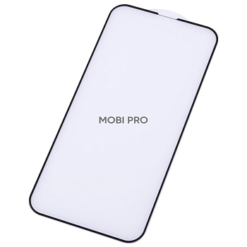 Защитное стекло "Оптима" для iPhone 13 Pro Max/14 Plus Черный (Закалённое, полное покрытие)