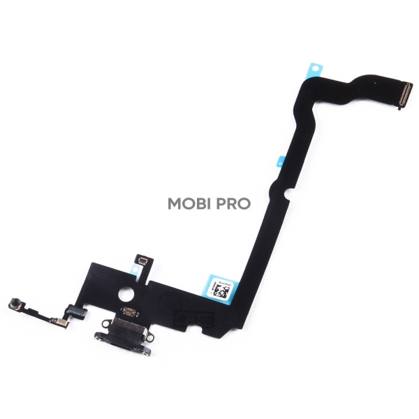 Шлейф для iPhone Xs Max (A1921/A2101) на системный разъем/микрофон Черный