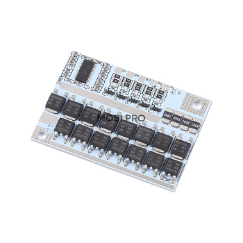 Плата контроллера заряда BMS 5S для аккумуляторов 18650 (100A, 21V, на 5 АКБ, с защитой и балансировкой)