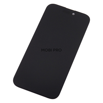 Дисплей для iPhone 15 Pro (A3102) в сборе с тачскрином Черный - (Soft OLED, Full HD, 120 Гц) (площадка под IC)