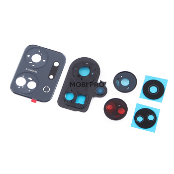 Стекло камеры для Huawei Honor X7a/X7a Plus (RKY-LX1) в сборе с рамкой Черный