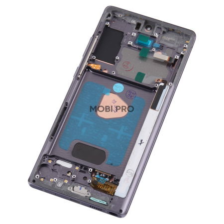 Дисплей для Samsung Galaxy Note 20 (N980F) модуль с рамкой Черный - (OLED) (Full Size)