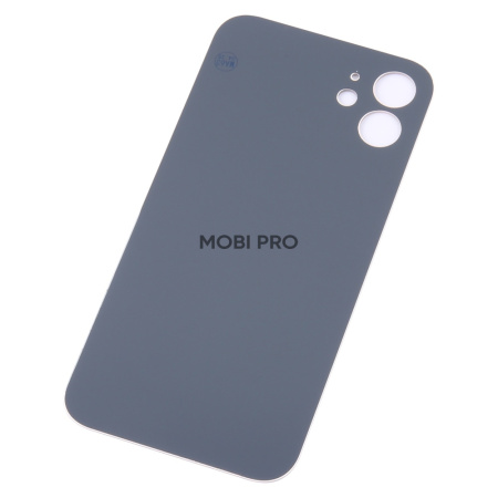 Задняя крышка для iPhone 12 (A2403) Белый (стекло, монолит, широкий вырез под камеру, логотип) - Премиум