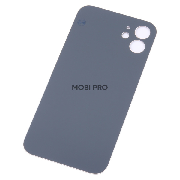 Задняя крышка для iPhone 12 (A2403) Белый (стекло, монолит, широкий вырез под камеру, логотип) - Премиум