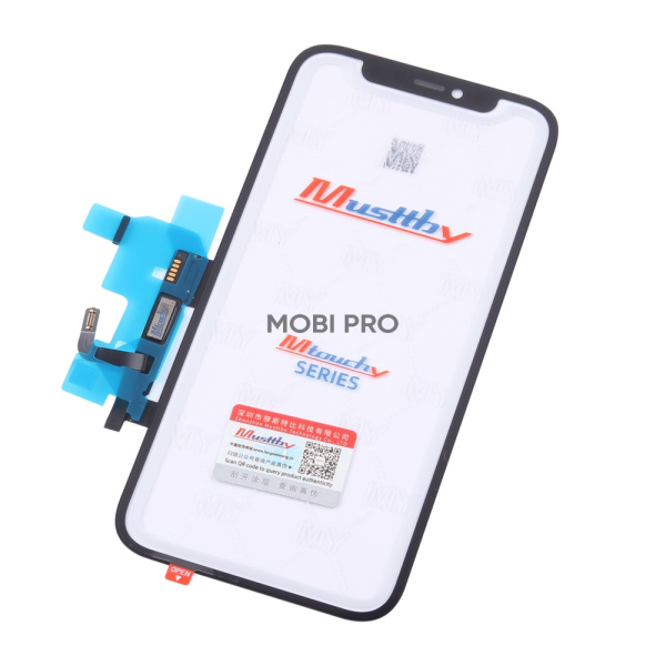 Стекло для переклейки MUSTTBY для iPhone 12/12 Pro в сборе с тачскрином и OCA Черный