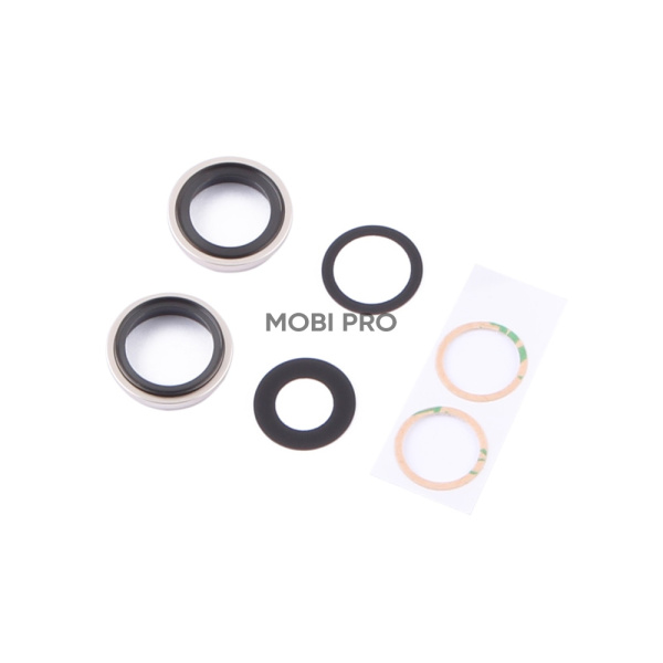 Стекло камеры для iPhone 16/16 Plus (комплект 2 шт.) Белый