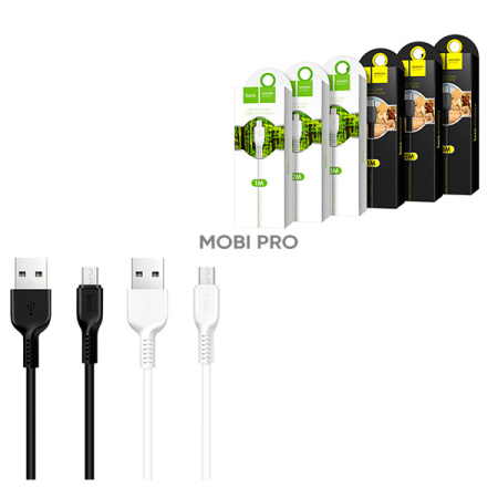 Кабель USB - MicroUSB Hoco X20 (2A, 3 м) Черный