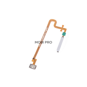 Шлейф для Tecno Spark 10 Pro (KI7) сканер отпечатка пальцев Белый