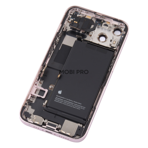 Корпус для iPhone 13 в сборе со шлейфами с разбора Розовый (возможен дефект ЛКП) - OR